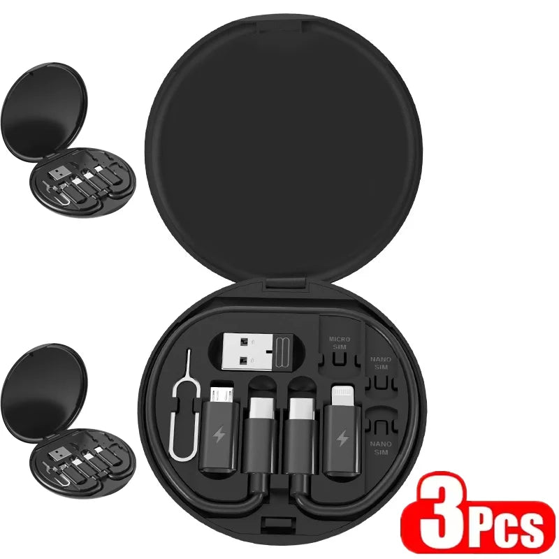 Cabo Universal PowerLink Pro 60W – Kit Multifuncional 6 em 1