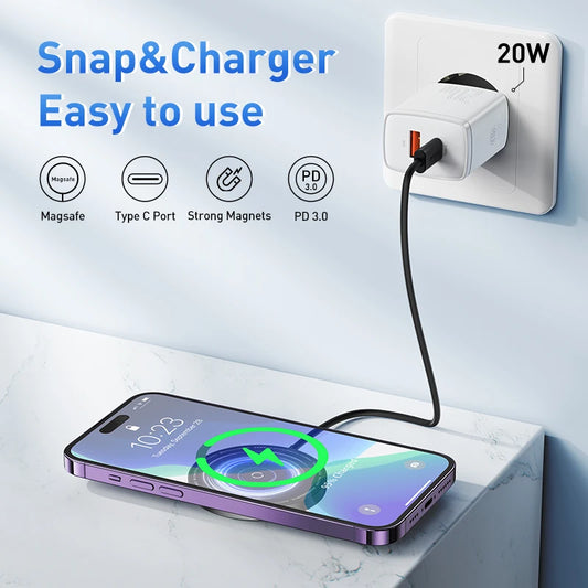 🌀 “Baseus MagPower 15W AirCharge” — O Carregamento Invisível Que Faz Magia no Teu iPhone! 