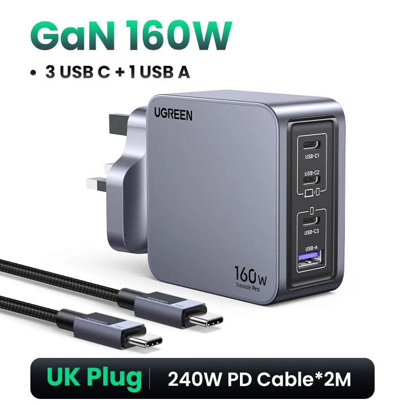 ⚡ “UGREEN TitanCharge 160W GaN Ultra” — O Monstro da Energia Inteligente!