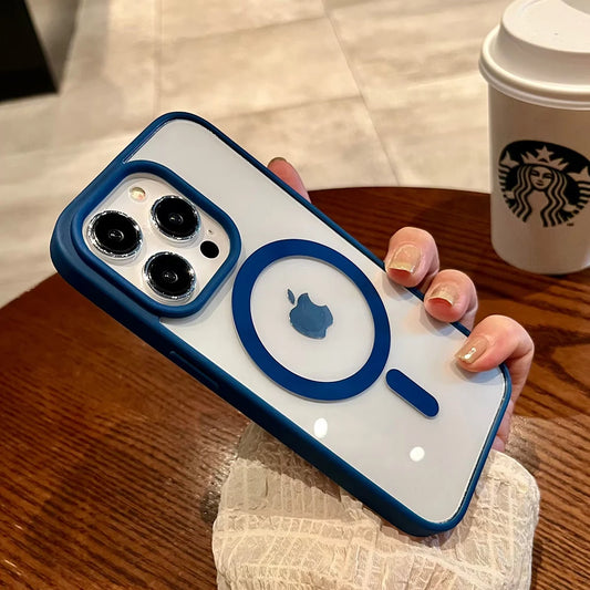 ✨ Capa Transparente de Luxo com MagSafe – Proteção Premium e Estilo Máximo para iPhone! ✨