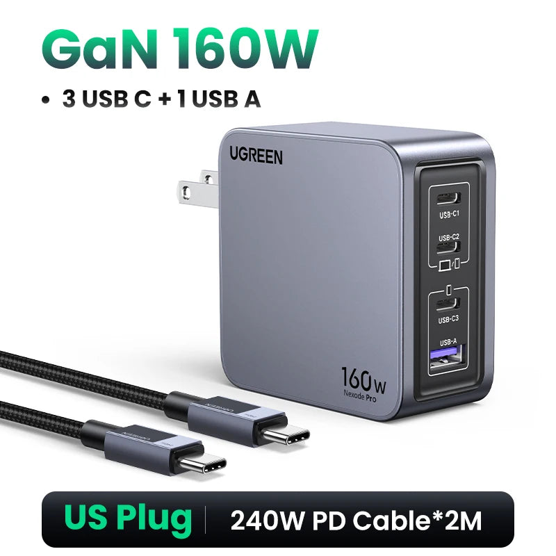 ⚡ “UGREEN TitanCharge 160W GaN Ultra” — O Monstro da Energia Inteligente!