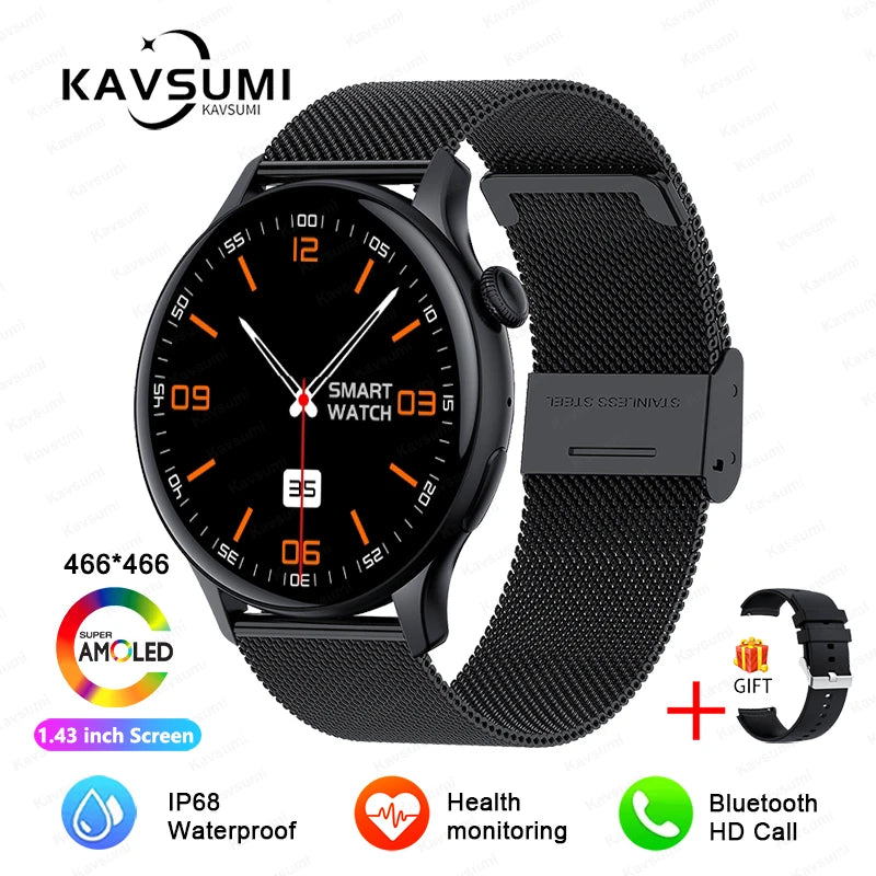💖 Smartwatch Aurora Lady AMOLED NFC 2025 – GPS, Chamadas Bluetooth e Monitor de Saúde