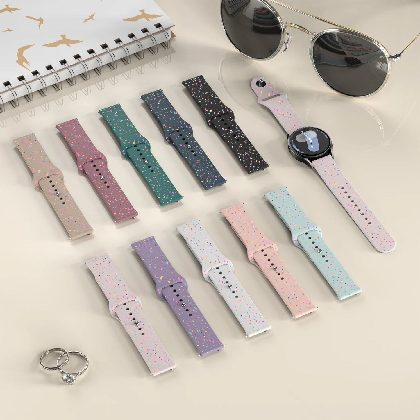 🎨✨ Pulseira Silicone Colorida 20mm para Amazfit — Conforto Máximo, Estilo Ilimitado!