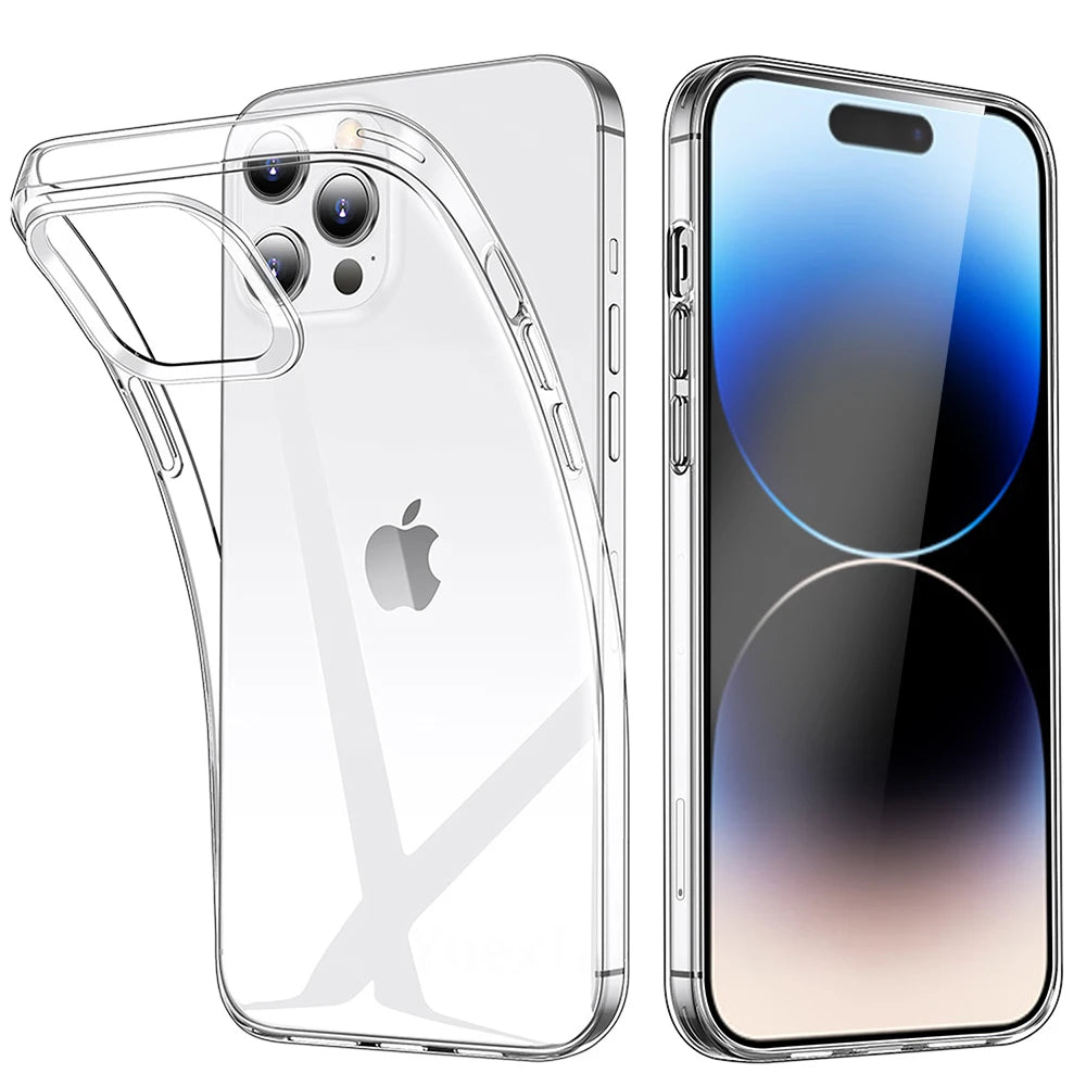 Capa Transparente Soft TPU para iPhone — Proteção Discreta e Elegante