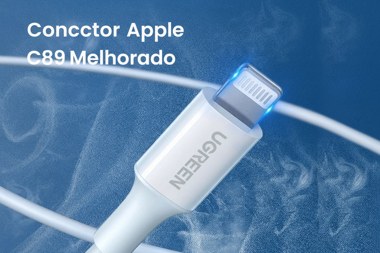 🔗 UGREEN Lightning Elite MFi — Cabo Oficial Apple para Carregamento Rápido e Sincronização Perfeita