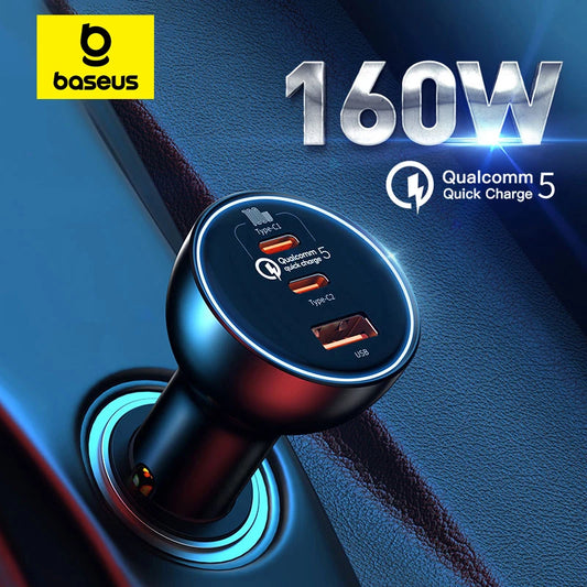 ⚡ Baseus ThunderRide 160W — O Monstro dos Carregadores de Carro! 🚗💨