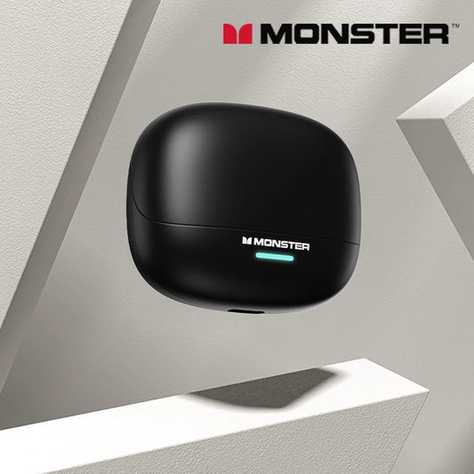 Fones Monster MQT52 Bluetooth 5.4 – Som HIFI, Longa Duração e Gaming Dual Mode