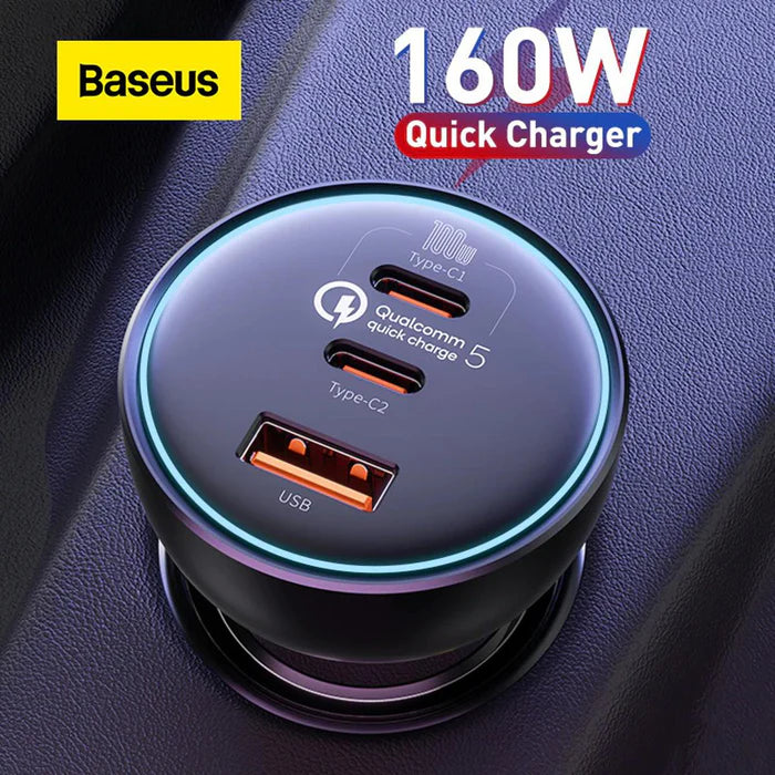 ⚡ Baseus ThunderRide 160W — O Monstro dos Carregadores de Carro! 🚗💨