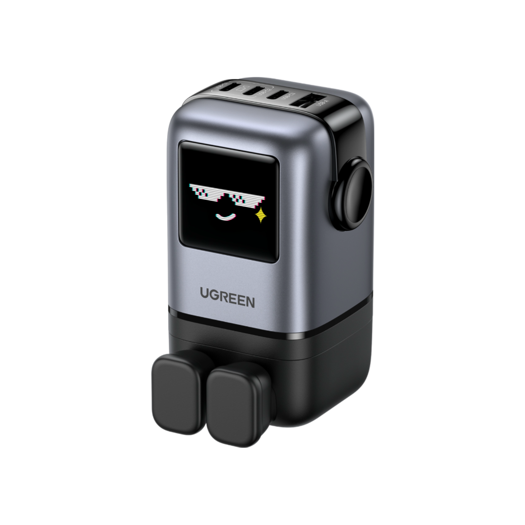 🤖⚡ UGREEN “ROBOCHARGE” 65W GaN PD3.0 — O Carregador Inteligente com Força de Robô!