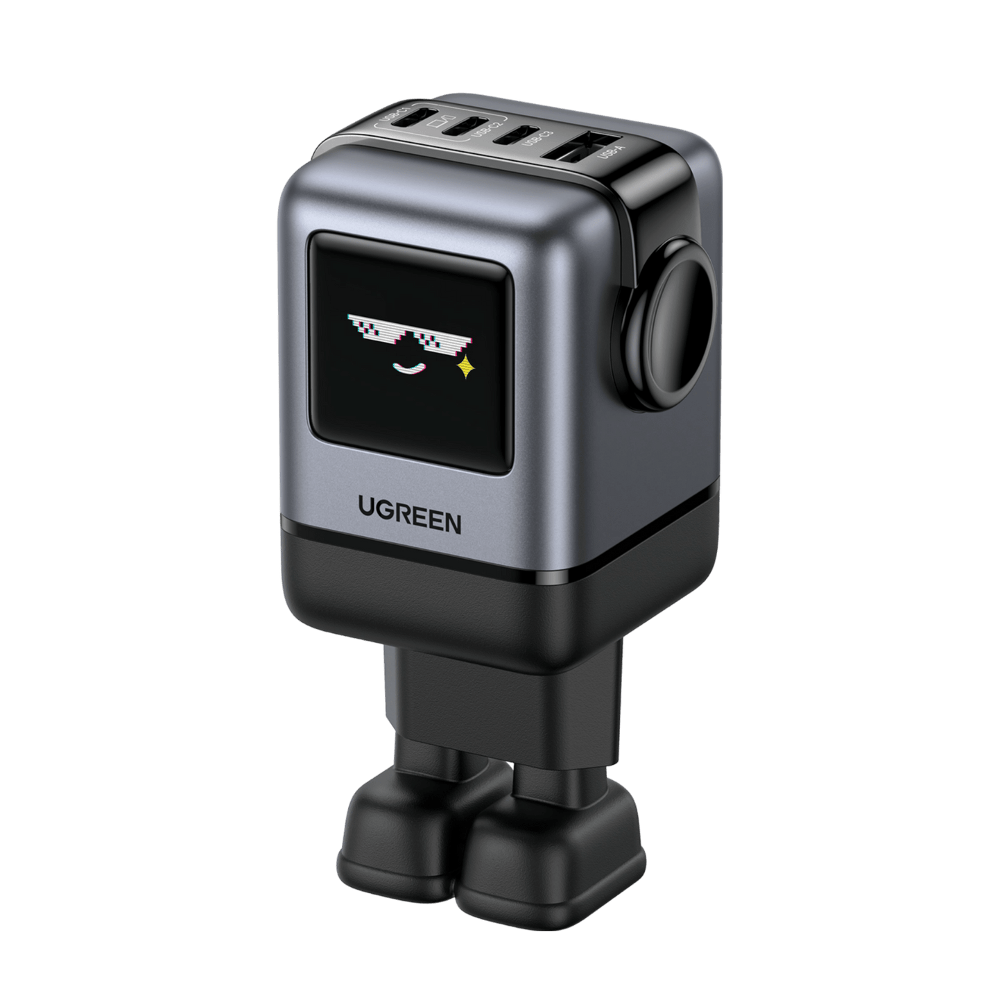 🤖⚡ UGREEN “ROBOCHARGE” 65W GaN PD3.0 — O Carregador Inteligente com Força de Robô!