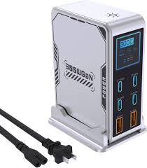 ⚡ Ubigbuy PowerStation 300W — Estação de Carregamento GaN Inteligente com 6 Portas e Display Digital